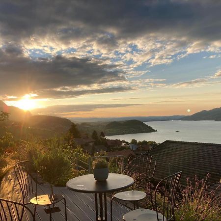 Moderne Unterkunft Mit Panoramablick Auf Thunersee Krattigen Eksteriør bilde