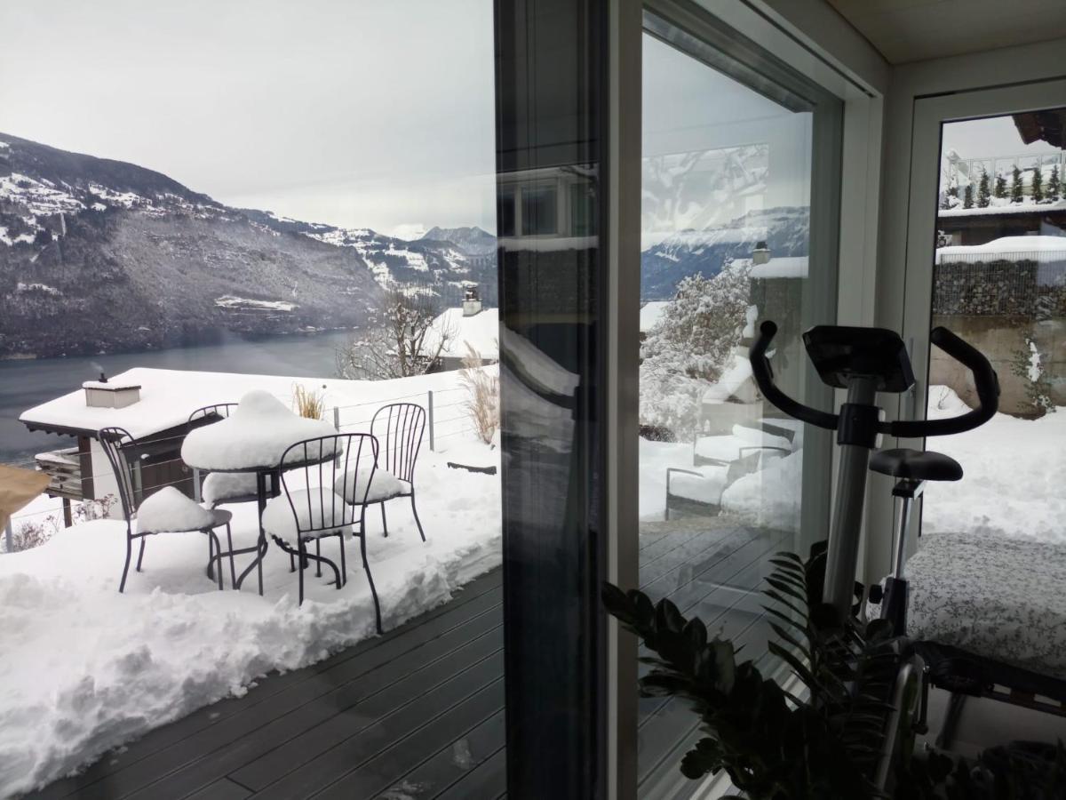 Moderne Unterkunft Mit Panoramablick Auf Thunersee Krattigen Eksteriør bilde
